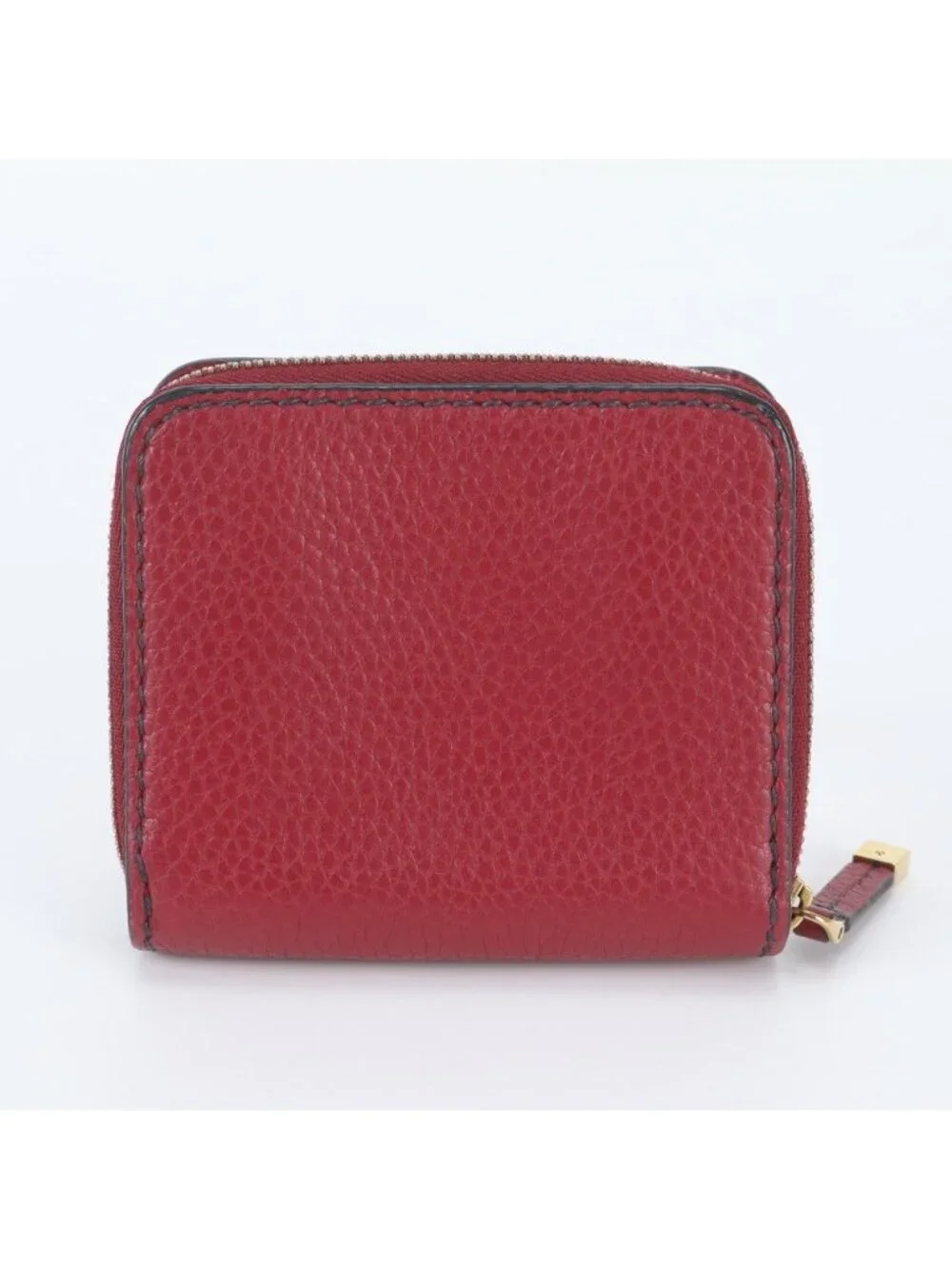 Dior Bee Leather Bifold Wallet Zip Around